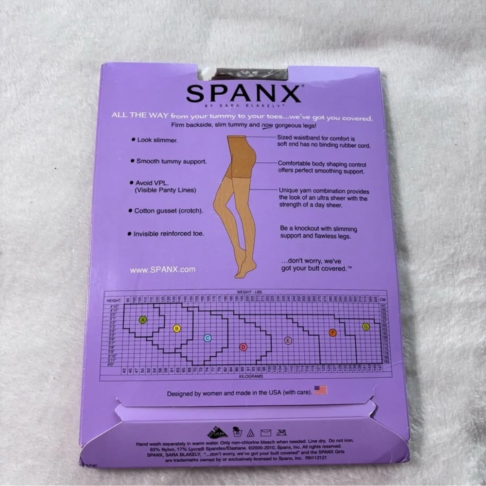 Spanx Tummy to Toes Full Length Hose‎ Coca Size A